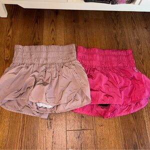 Free People Movement Small Purple Pink Shorts Set